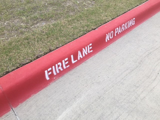 Fire Lane Striping and Stenciling Sandy Springs, GA